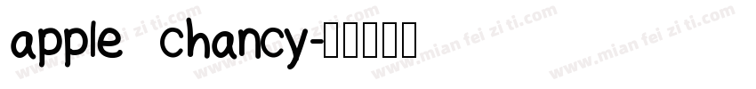 apple chancy字体转换